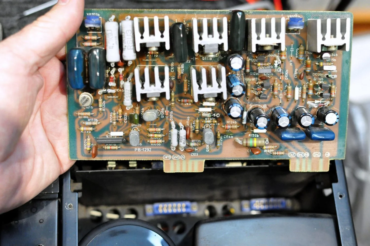Luxman M-4000A Amplifier Repair & Restoration 25 Luxman M-4000A
