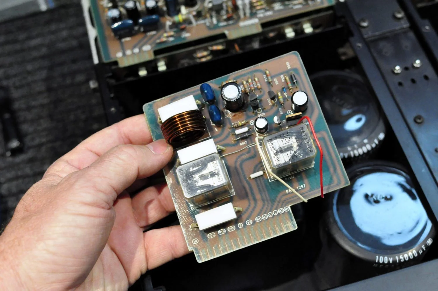 Luxman M-4000A Amplifier Repair & Restoration 14 Luxman M-4000A