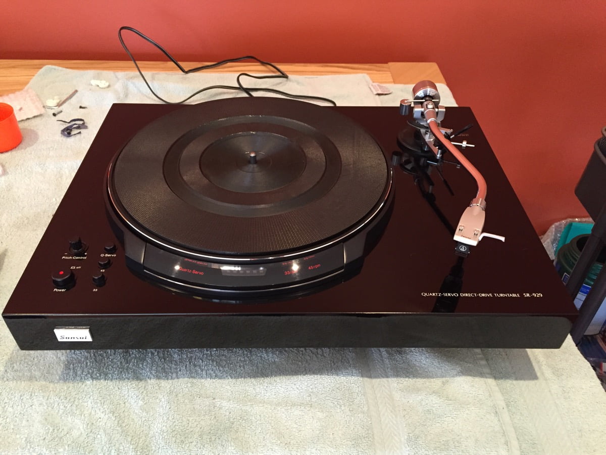 Sansui SR-929 Turntable Unboxing and Recommissioning - Liquid Audio