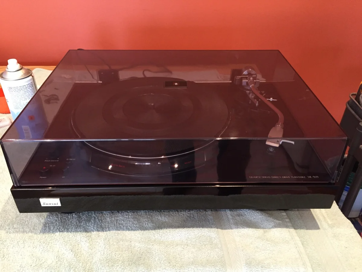 NOS Sansui SR-929 Turntable Unbox & Recommission! 7 Sansui SR-929