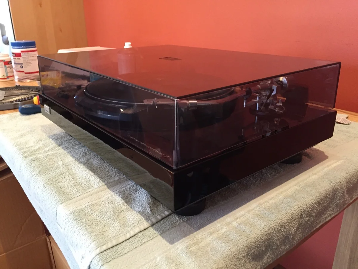 NOS Sansui SR-929 Turntable Unbox & Recommission! 8 Sansui SR-929