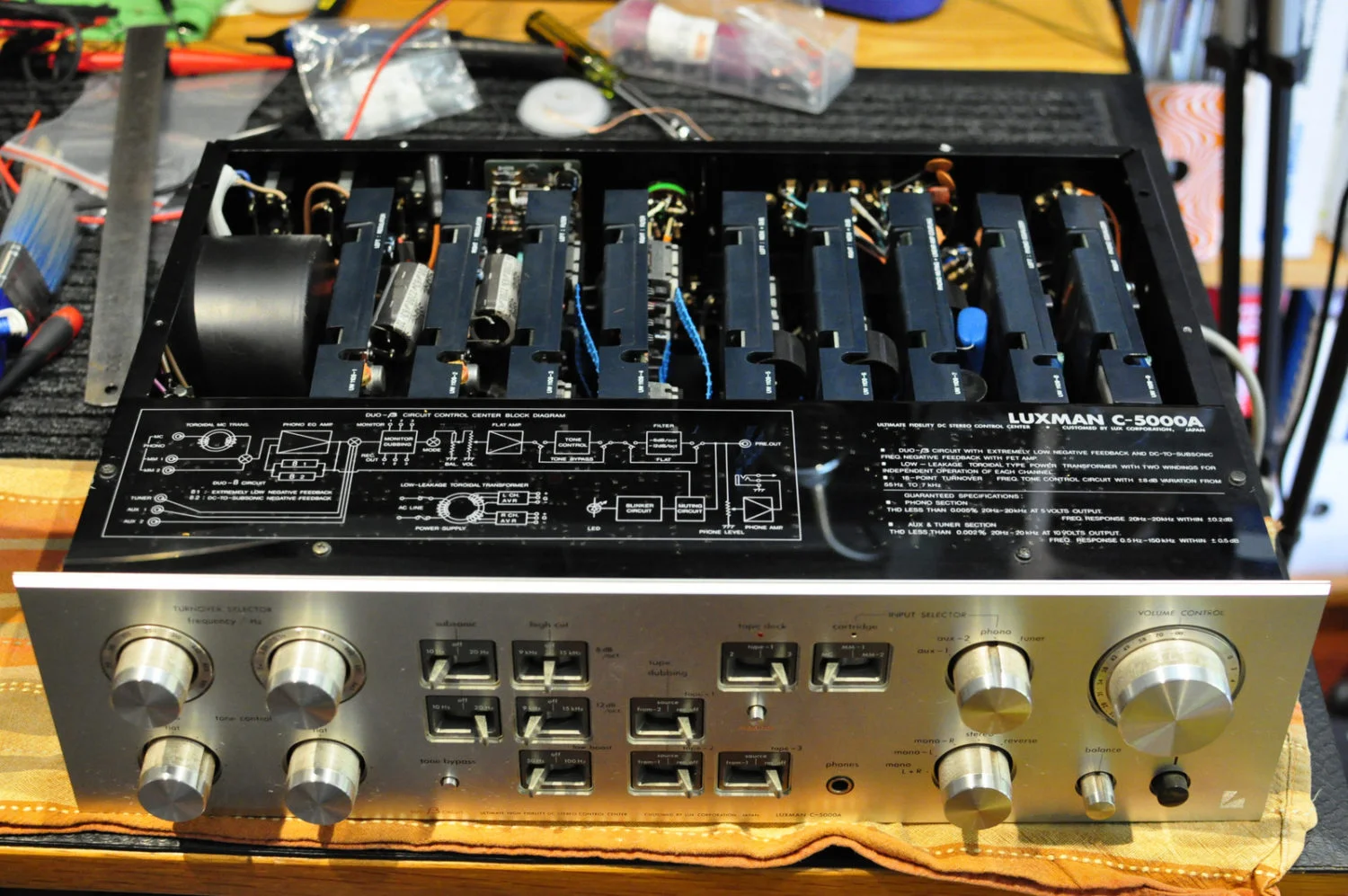 Luxman C-5000A Preamplifier Repair & Restoration | LiQUiD AUDiO