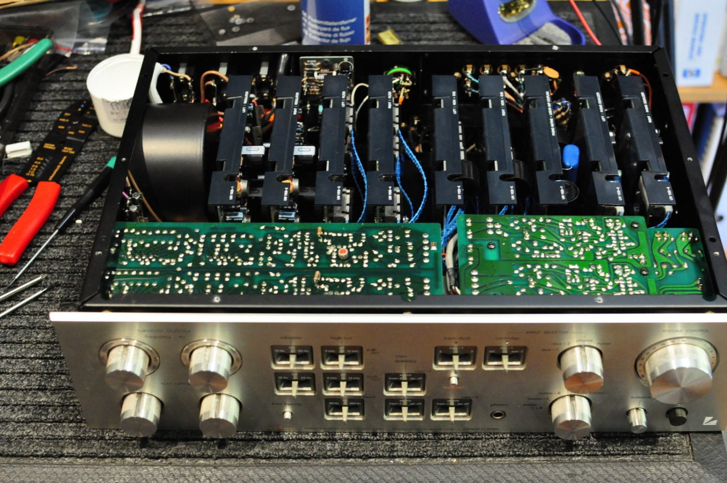 Luxman C-5000A Preamplifier Repair & Restoration 28 Luxman C-5000A