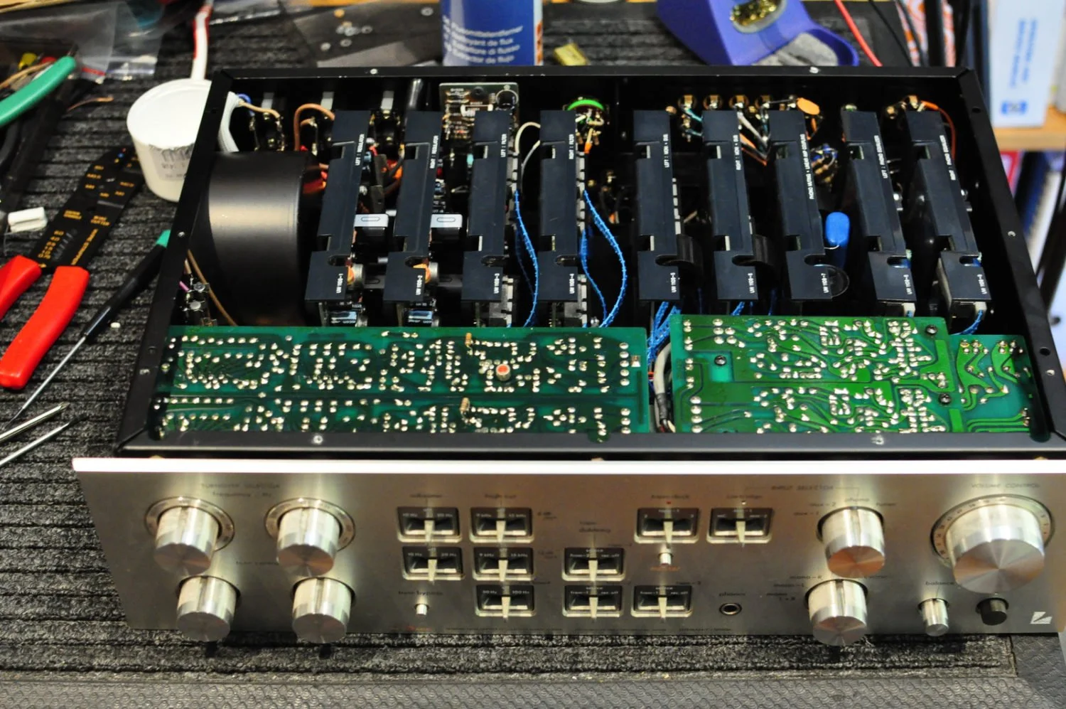 Luxman C-5000A Preamplifier Repair & Restoration | LiQUiD AUDiO