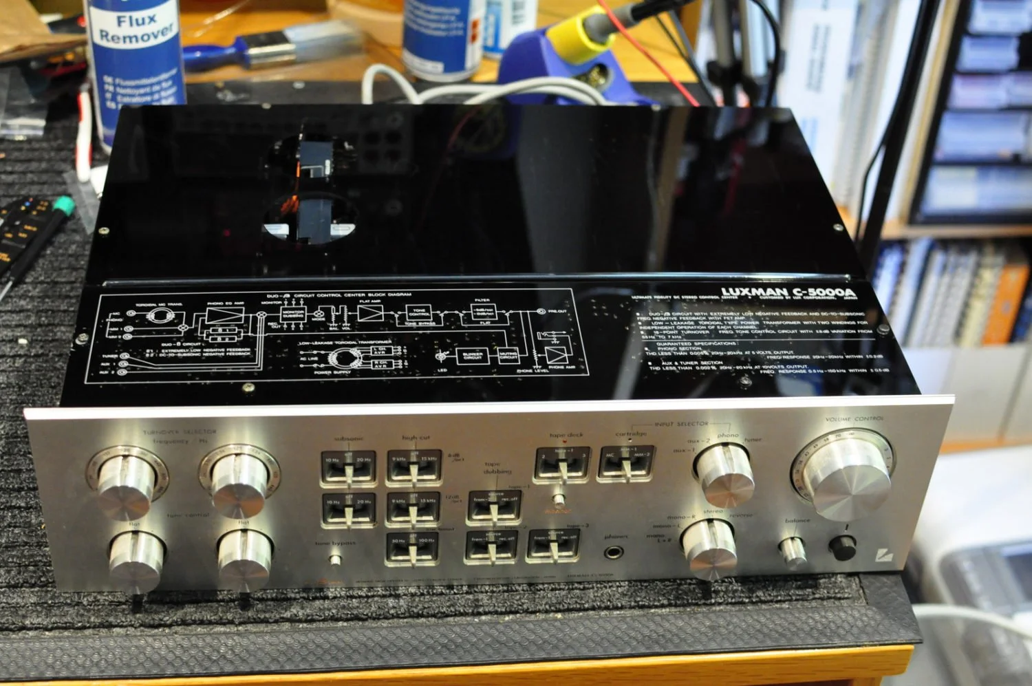 Luxman C-5000A Preamplifier Repair & Restoration | LiQUiD AUDiO