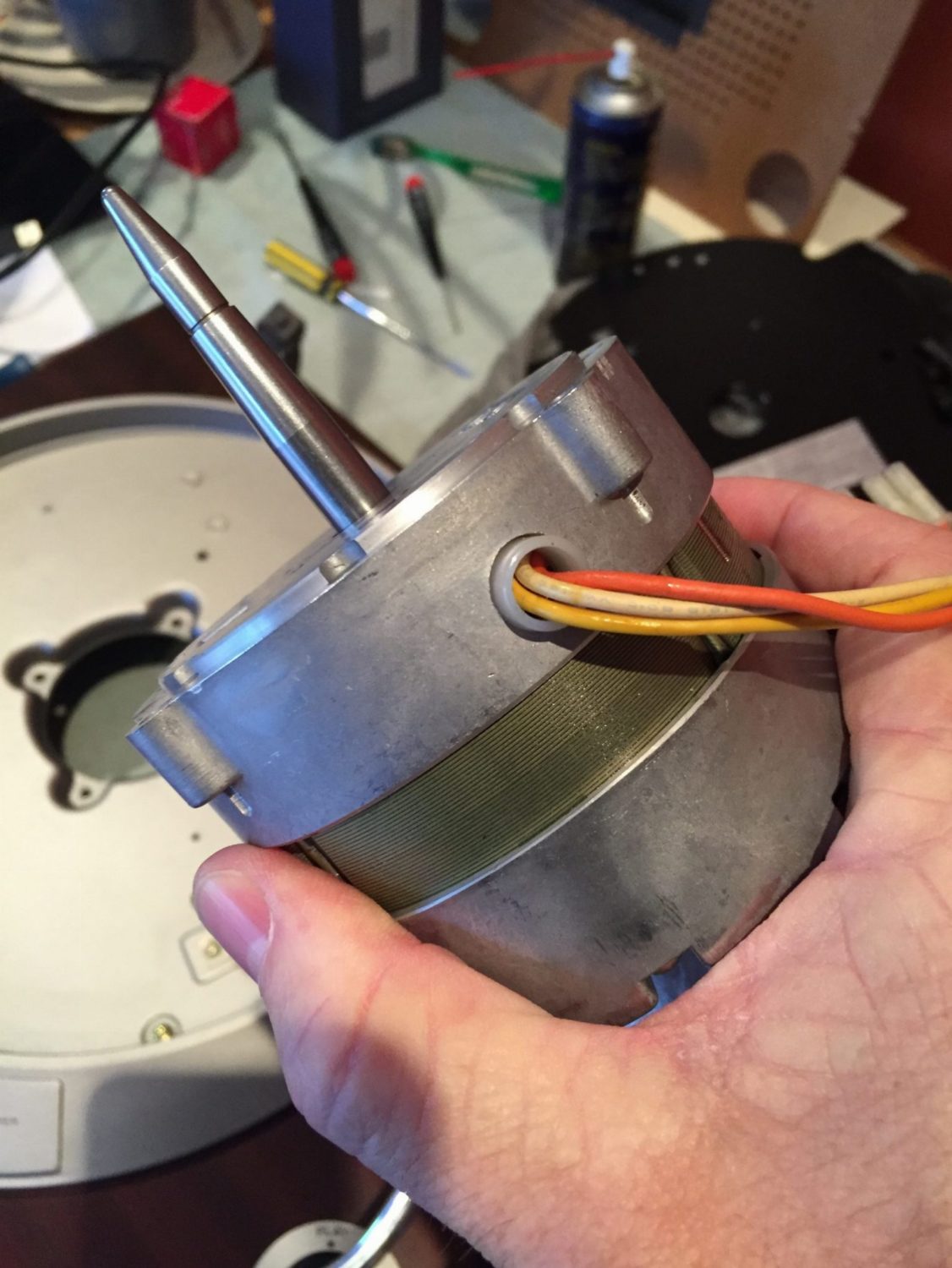 Denon DP-1200 Turntable Motor Service 9 Denon DP-1200