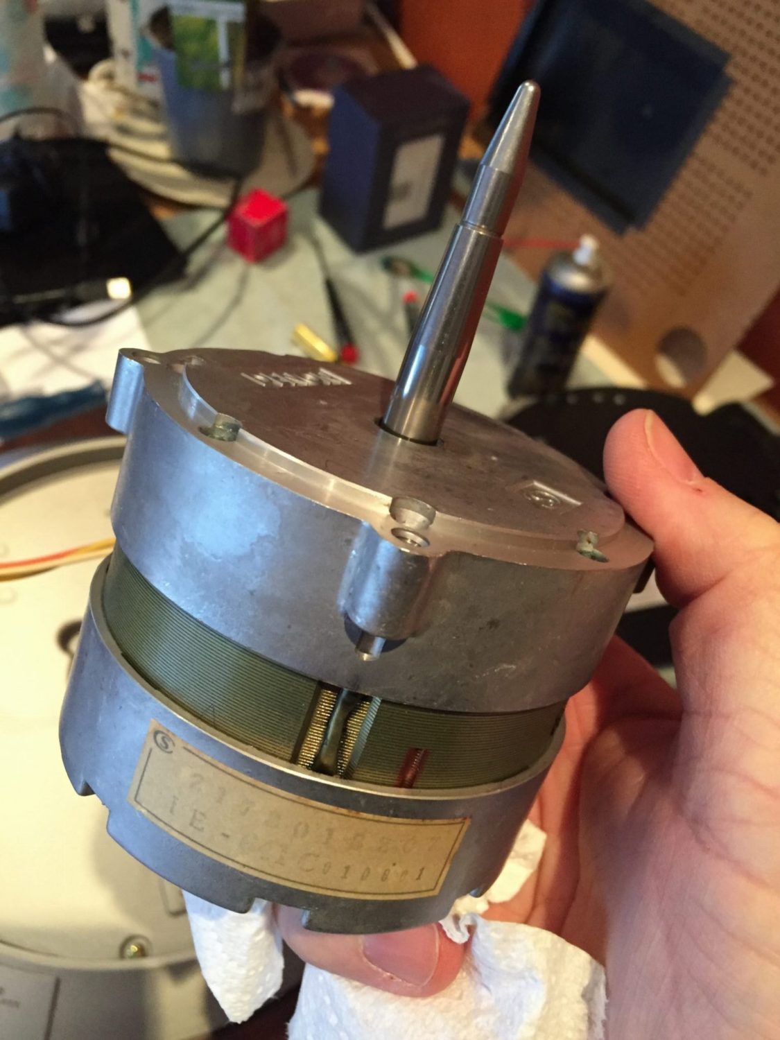 Denon DP-1200 Turntable Motor Service 8 Denon DP-1200