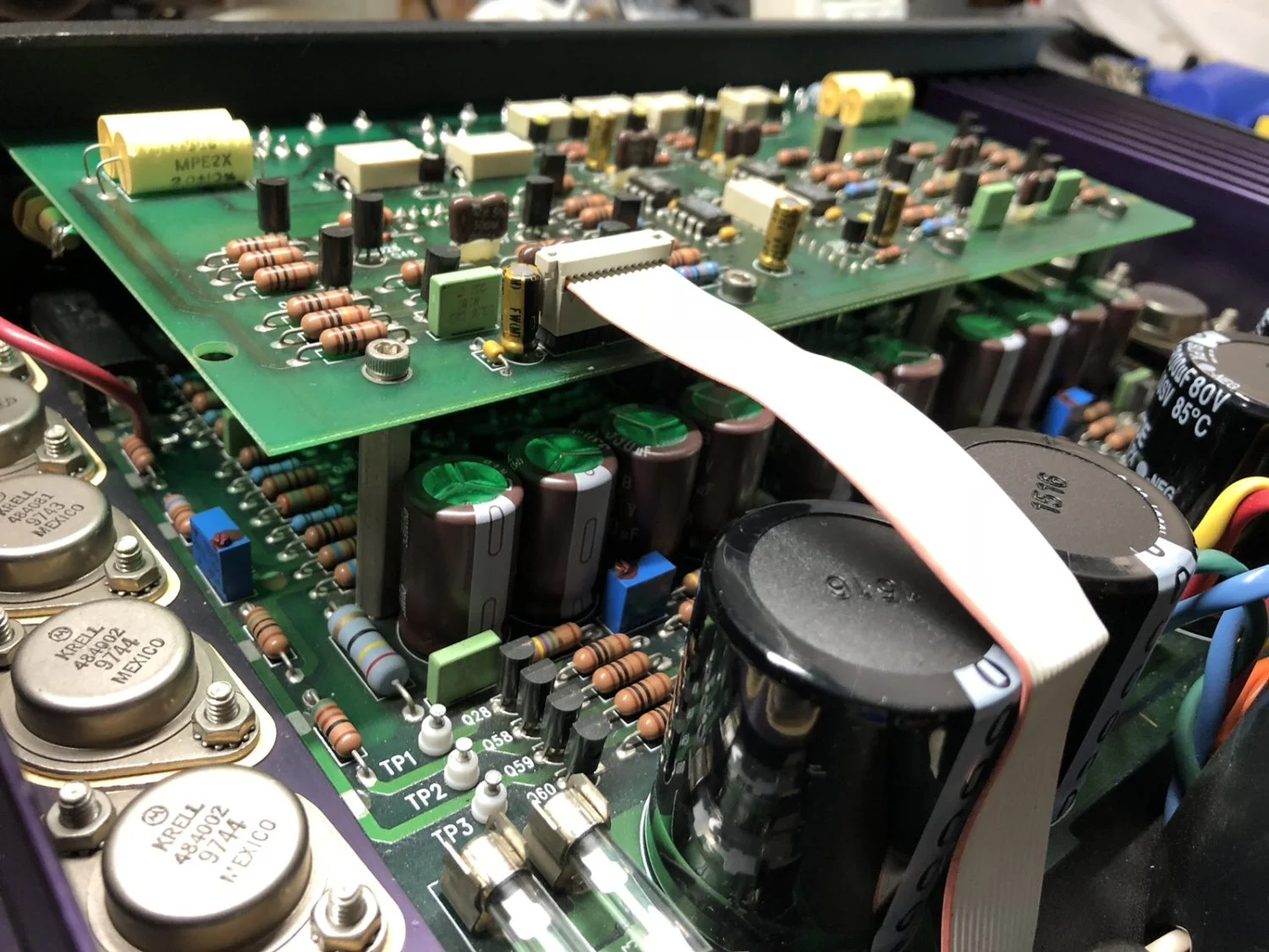 Krell KAV-300i Integrated Amplifier Repair & Restoration 28 img 9079