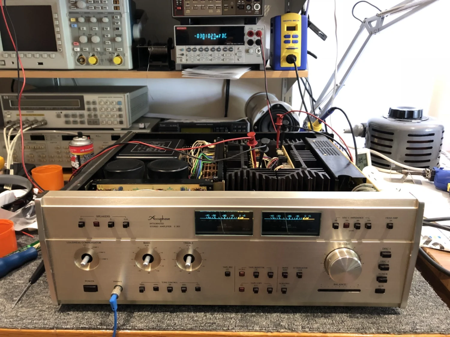 Stunning Accuphase E-303 Amplifier Repair & Overhaul 66 img 1442