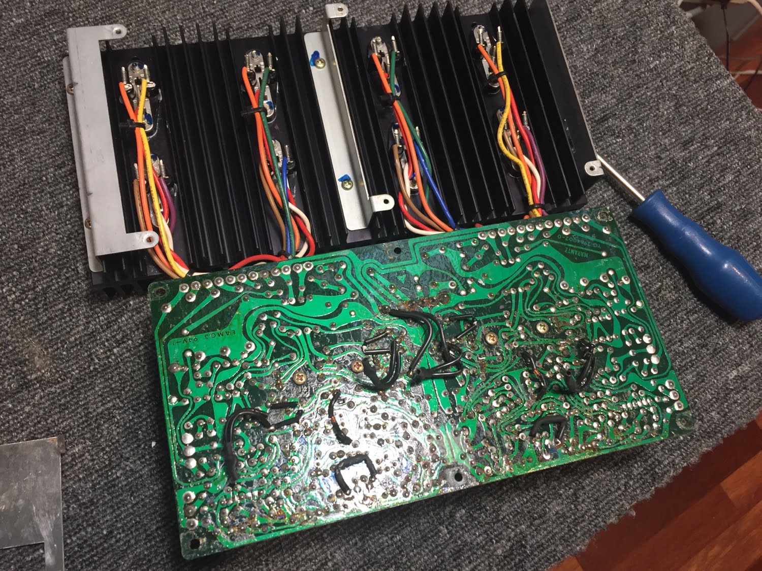 Marantz 1152DC Integrated Amplifier Repair & Restoration 26 Marantz 1152DC