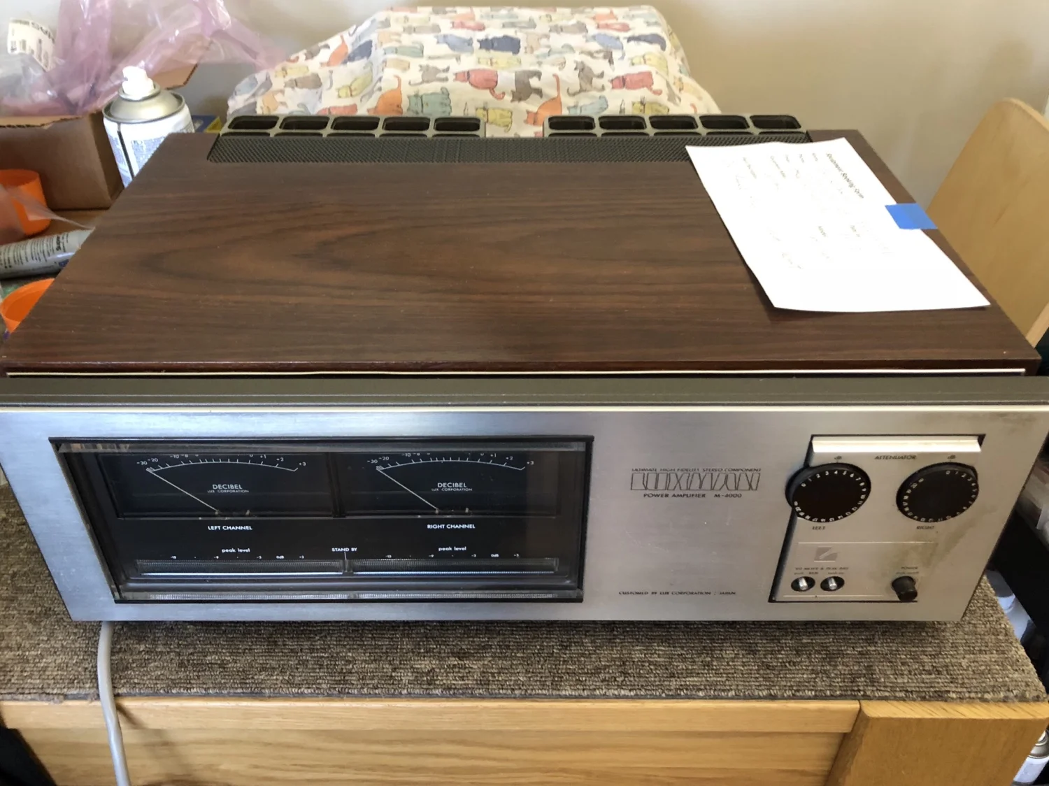 Luxman M-4000 Amplifier Repair & Service 3 Luxman M-4000