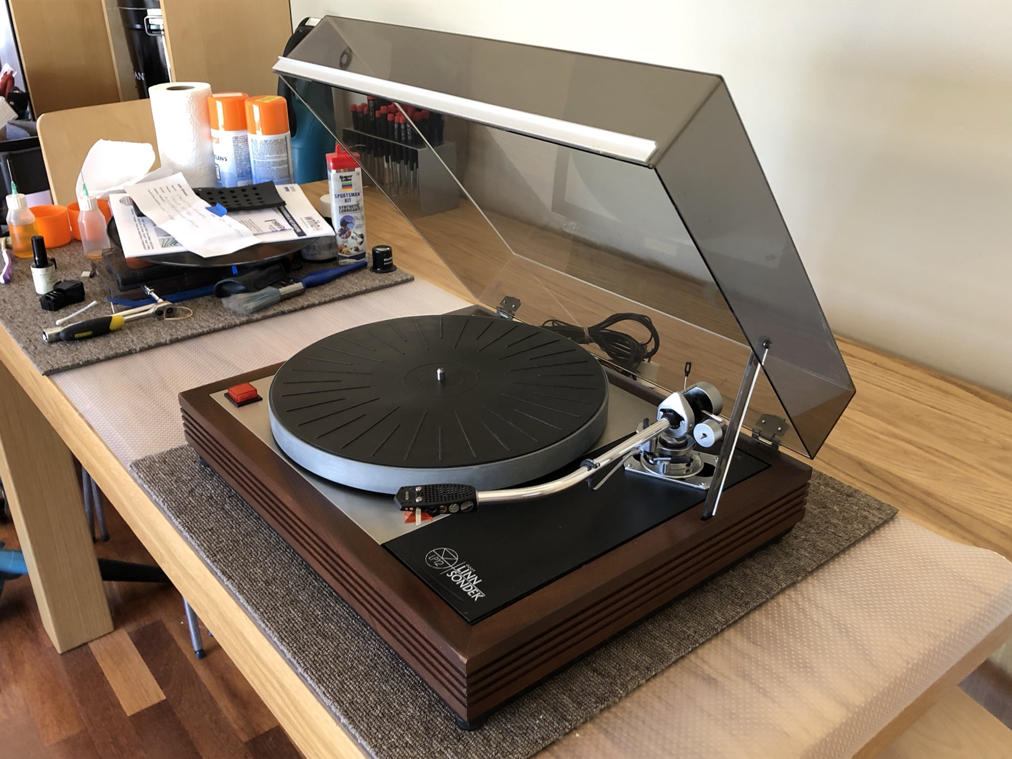 Linn Sondek LP12 Turntable Recommission 47 Linn Sondek LP12 restored