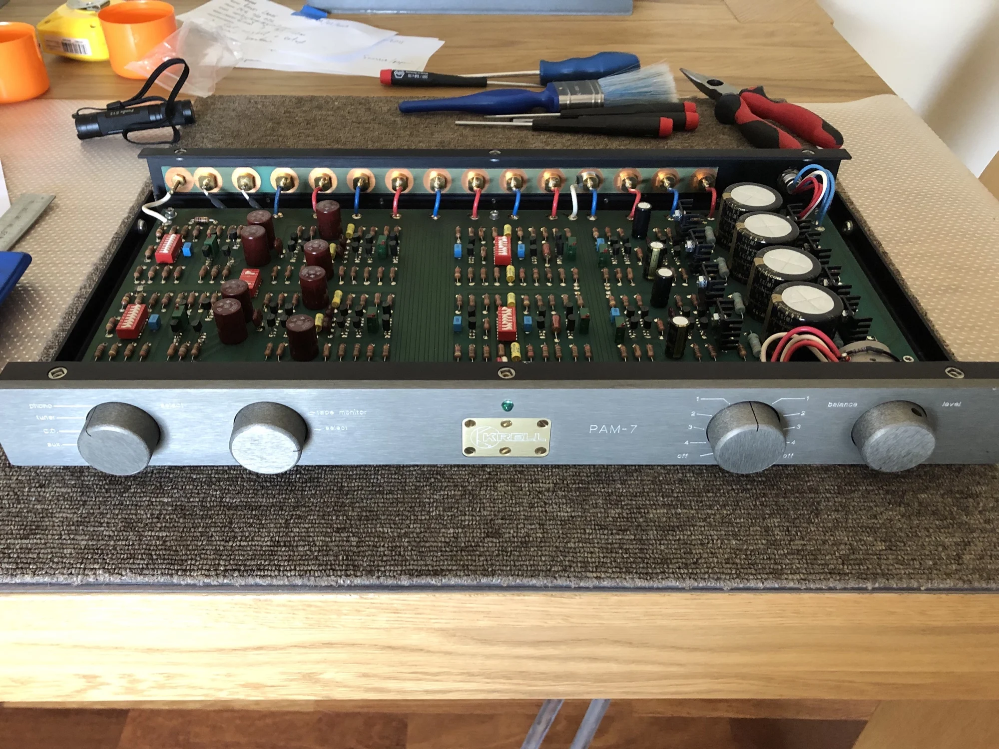 Beautiful Krell PAM-7 Preamplifier Repair & Review 24 Krell PAM-7