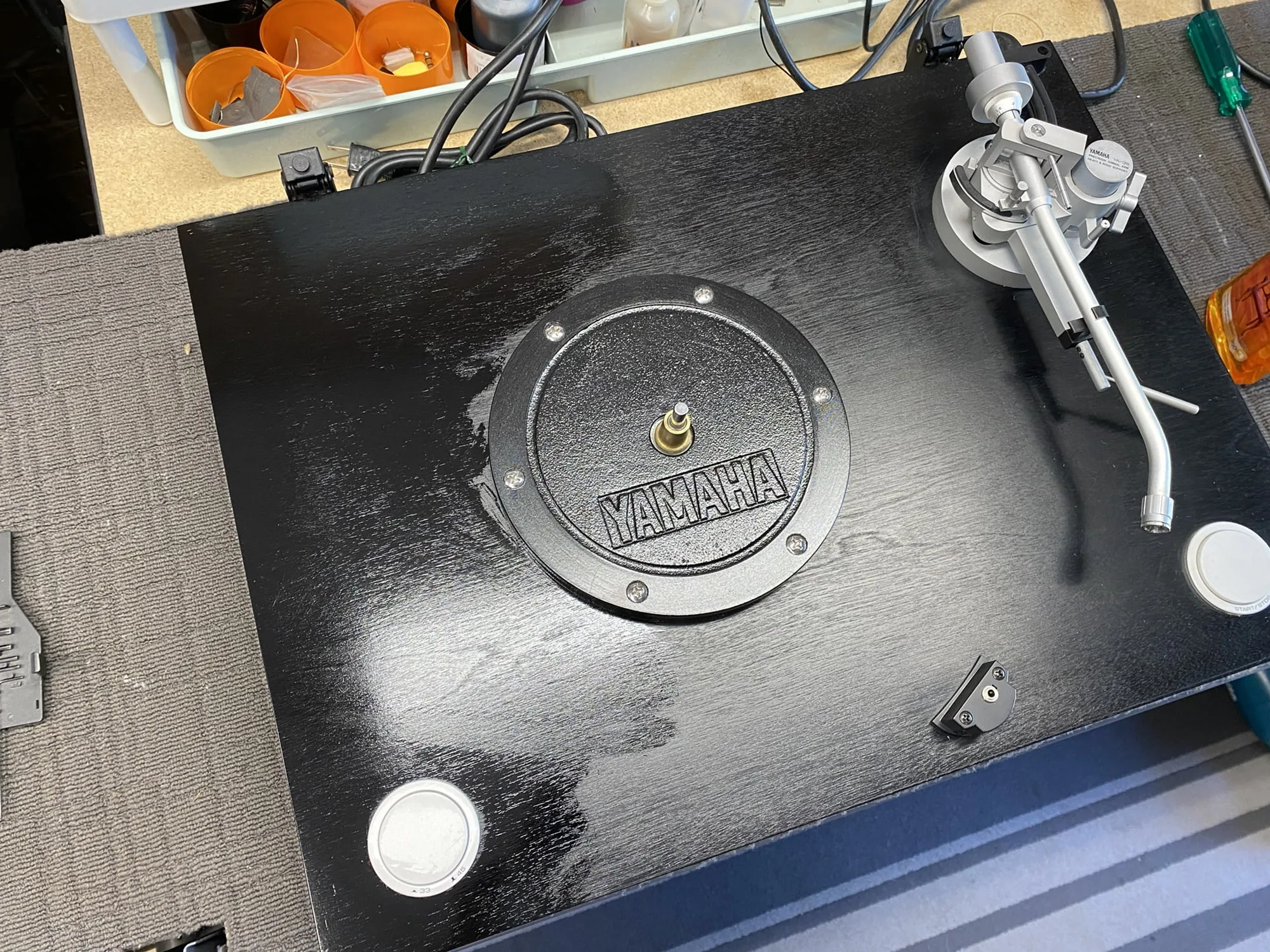 Yamaha GT-2000 Turntable Service 11 img 3406