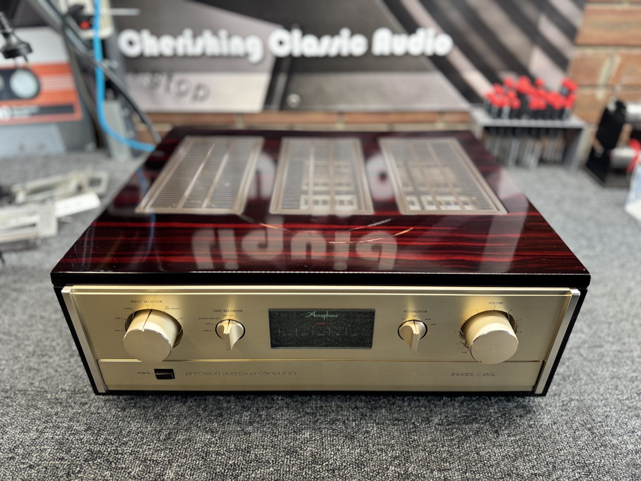 Ortofon ST-70 Moving Coil Transformer Review 9 Accuphase C-280L