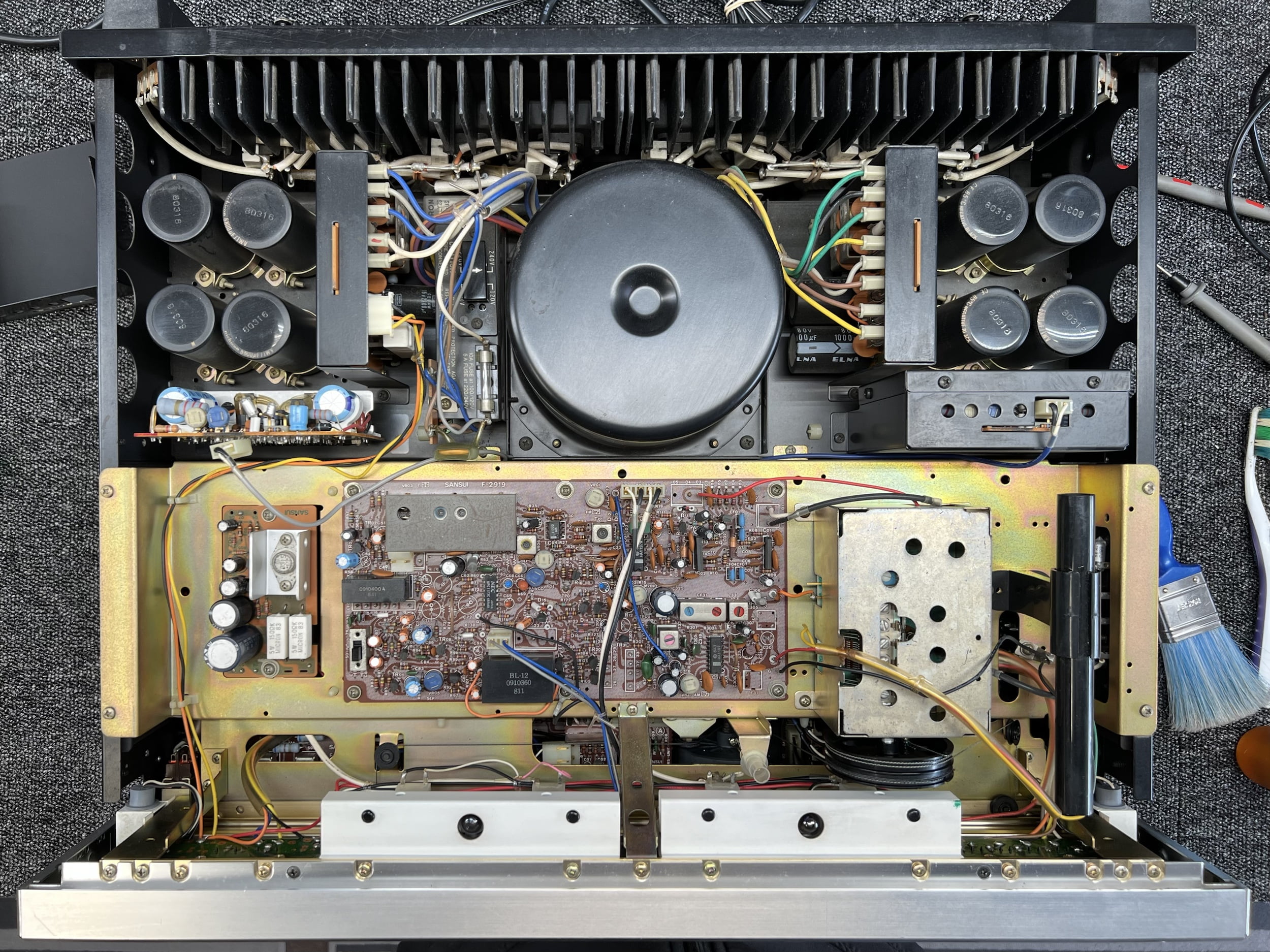 Spectacular Sansui G-8000 Receiver Repair & Service 5 Sansui G-8000