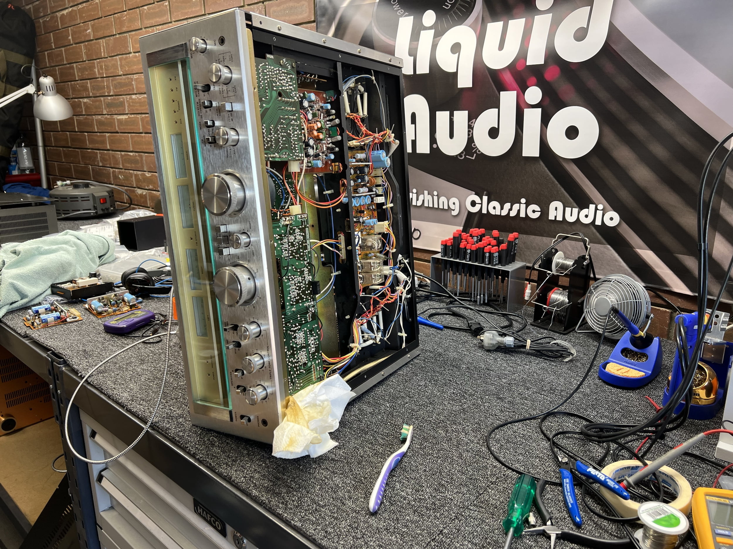 Spectacular Sansui G-8000 Receiver Repair & Service 21 Sansui G-8000