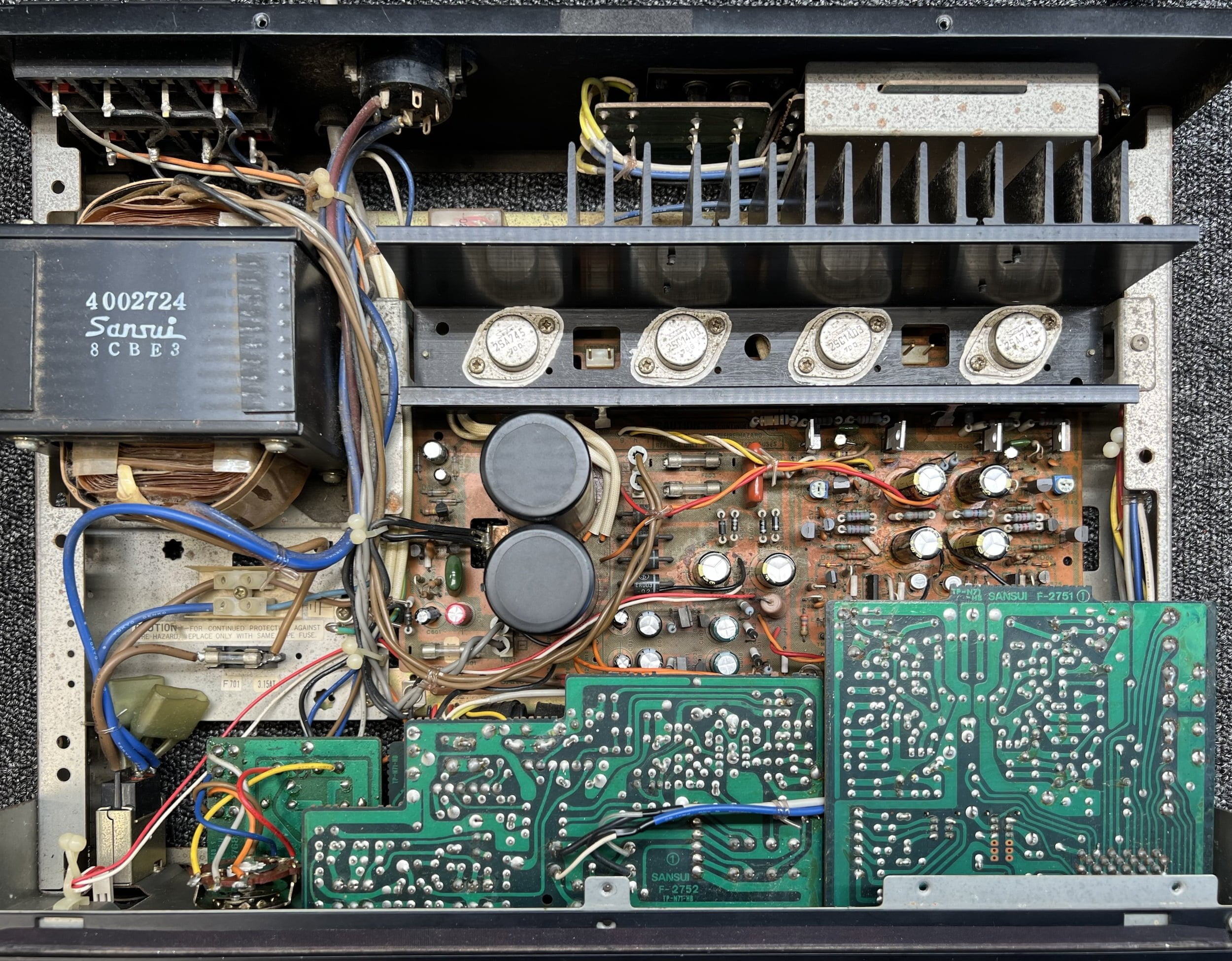 Sansui AU-317 Amplifier Repair, Review & Rant! 7 Sansui AU-317