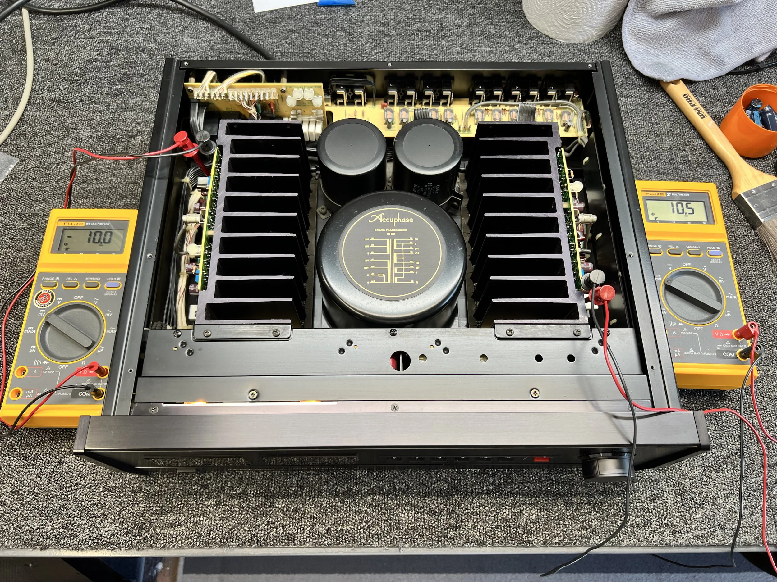 Accuphase E-302 Amplifier Repair & Overhaul 20 Accuphase E-302