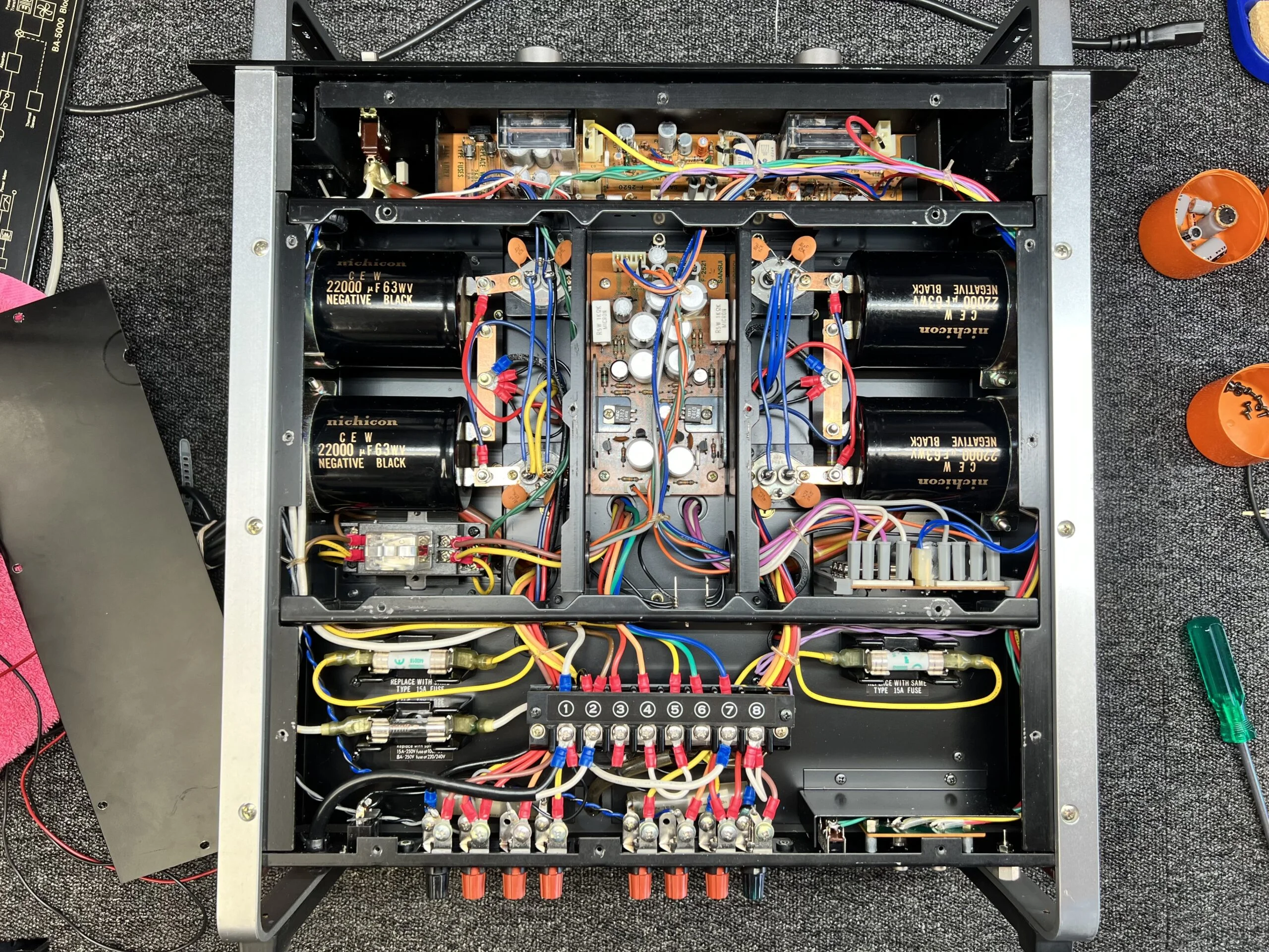 Sansui BA-5000 Amplifier Repair & Review 16 Sansui BA-5000