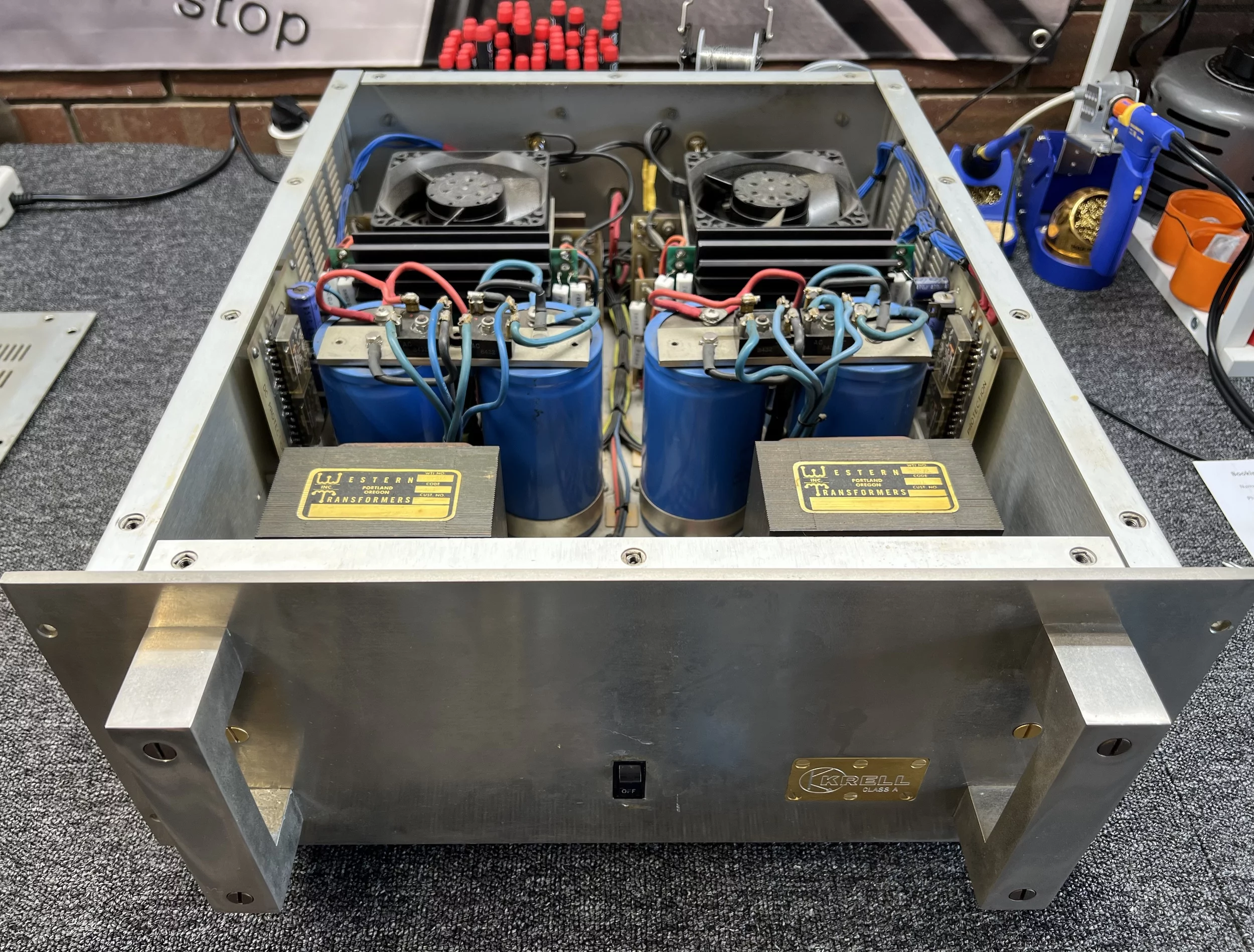 Legendary Krell KSA 100 Class A Power Amplifier Restoration 6 Krell KSA 100
