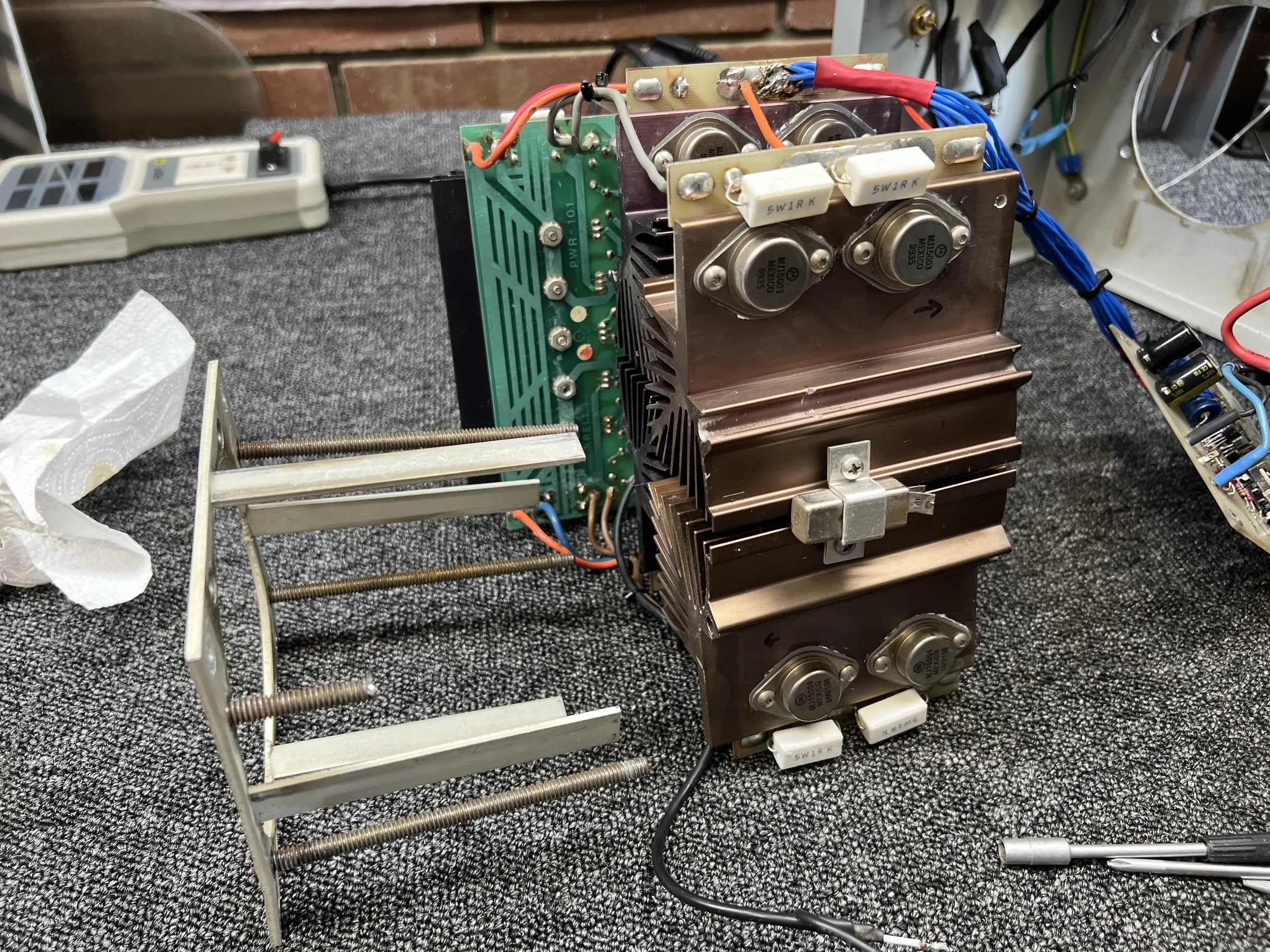 Legendary Krell KSA 100 Class A Power Amplifier Restoration 16 Krell KSA 100
