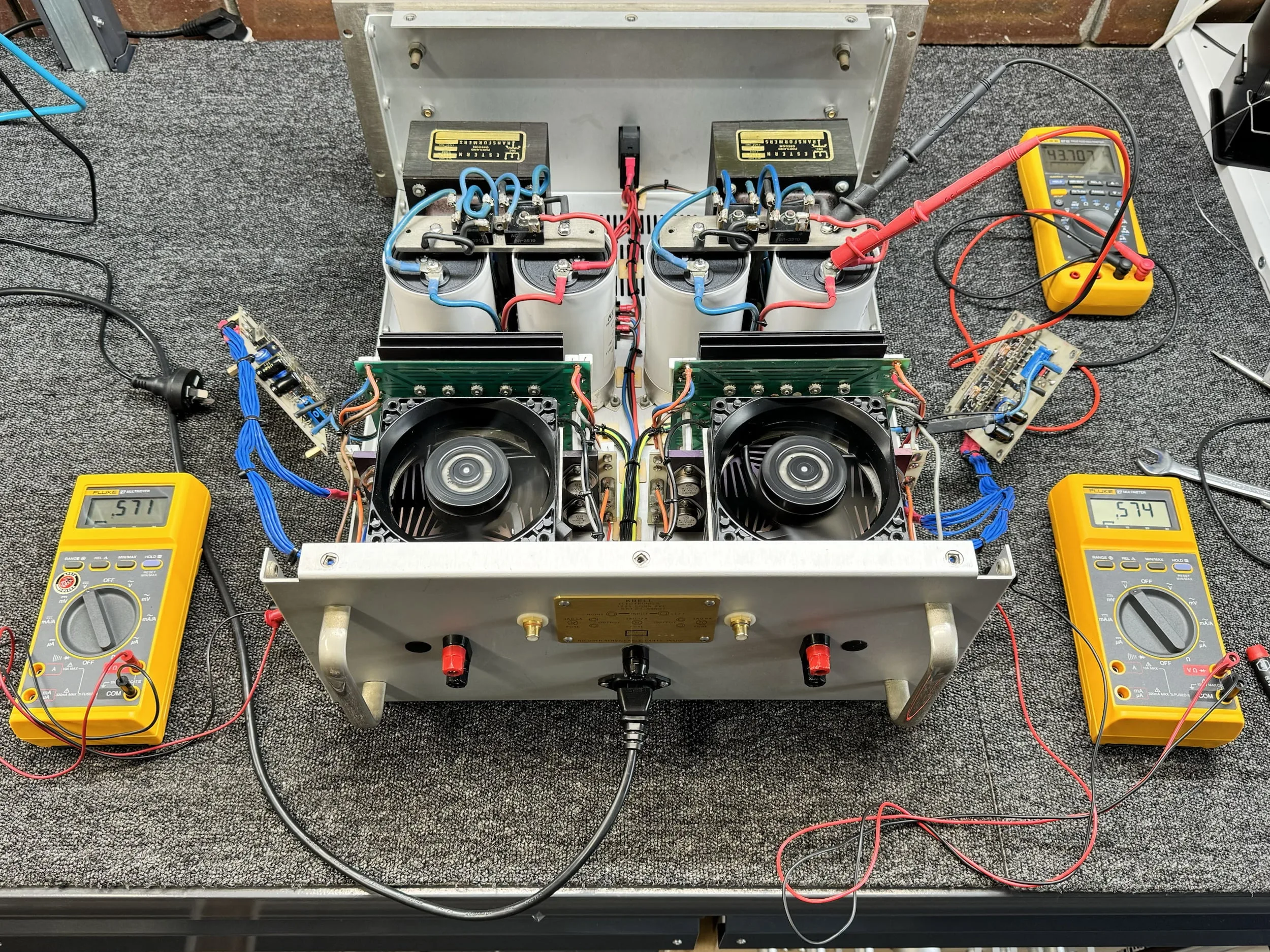 Legendary Krell KSA 100 Class A Power Amplifier Restoration 44 Krell KSA 100