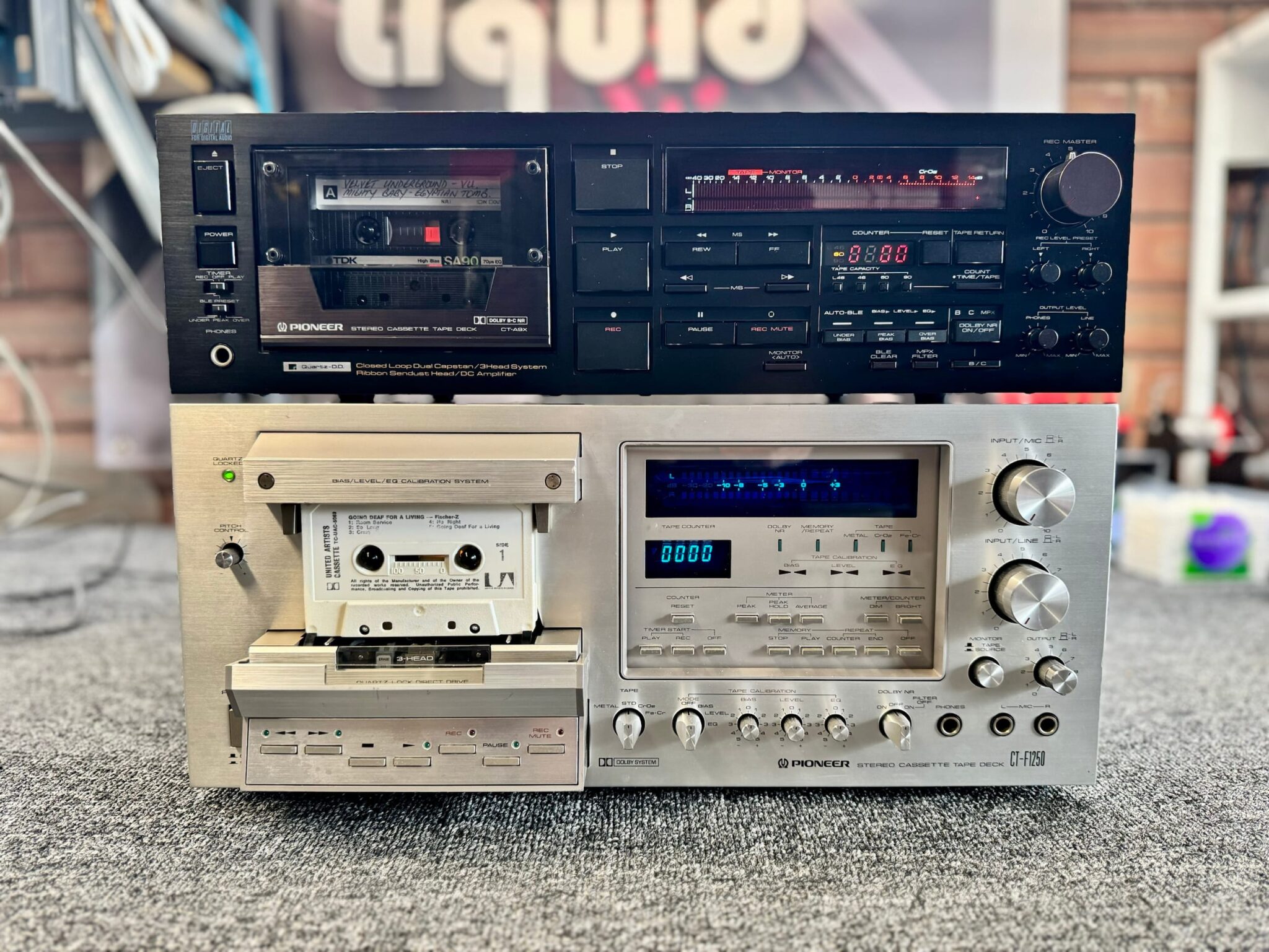 Magnétophone Pioneer CT-F1250 Vintage 1979 - Lecteur Cassette 3 Têtes, Courroies Remplacées