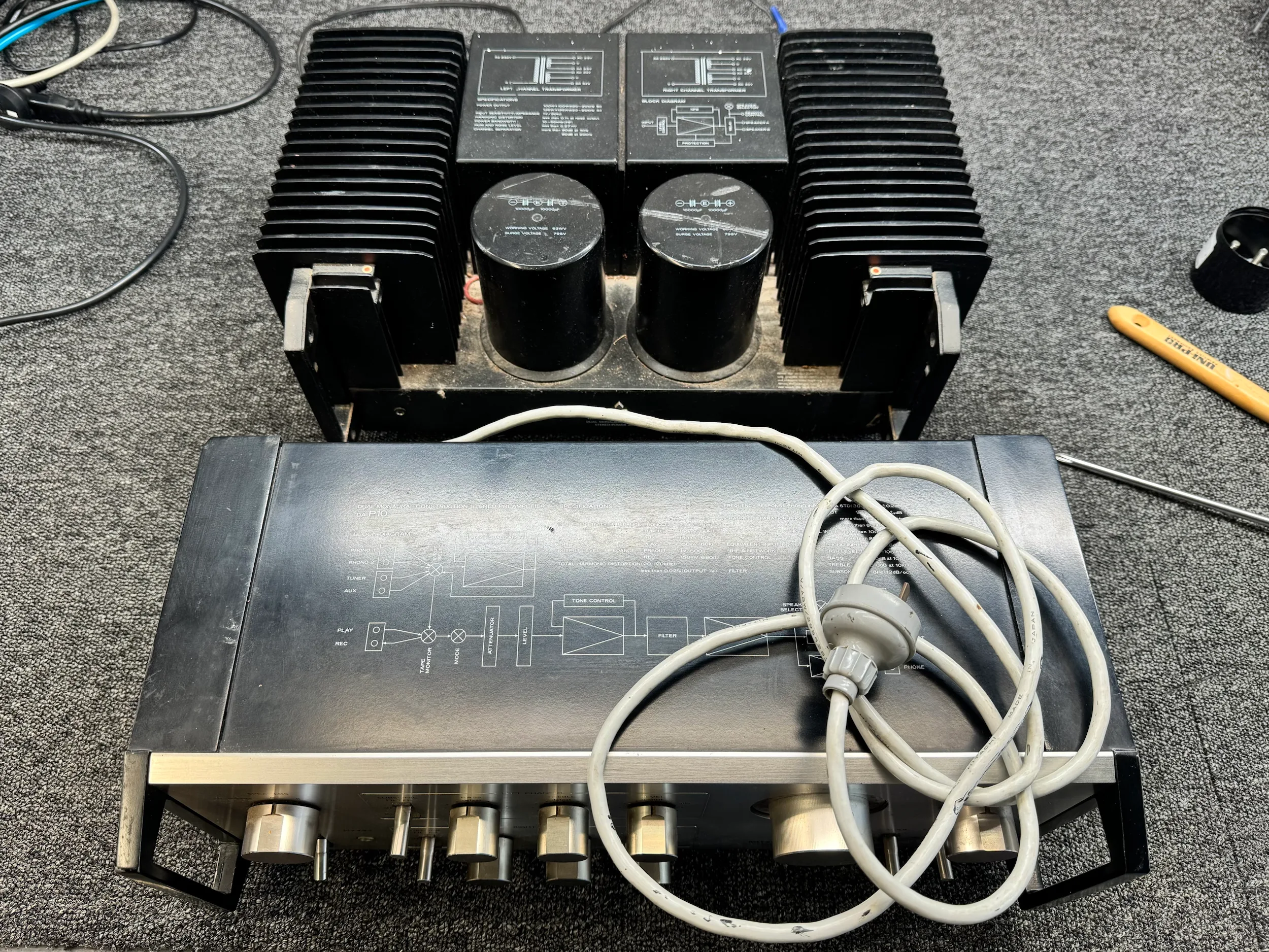 Rare Mitsubishi DA-P10 / DA-A10 Pre/Power Resurrection 8 Mitsubishi DA-P10 / DA-A10