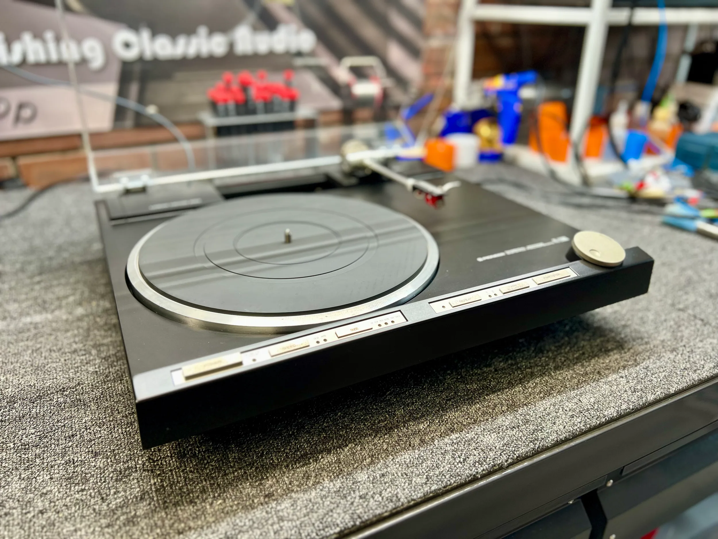 Beautiful Pioneer PL-L1000 Linear Tracking Turntable Repair & Review 22 Pioneer PL-L1000