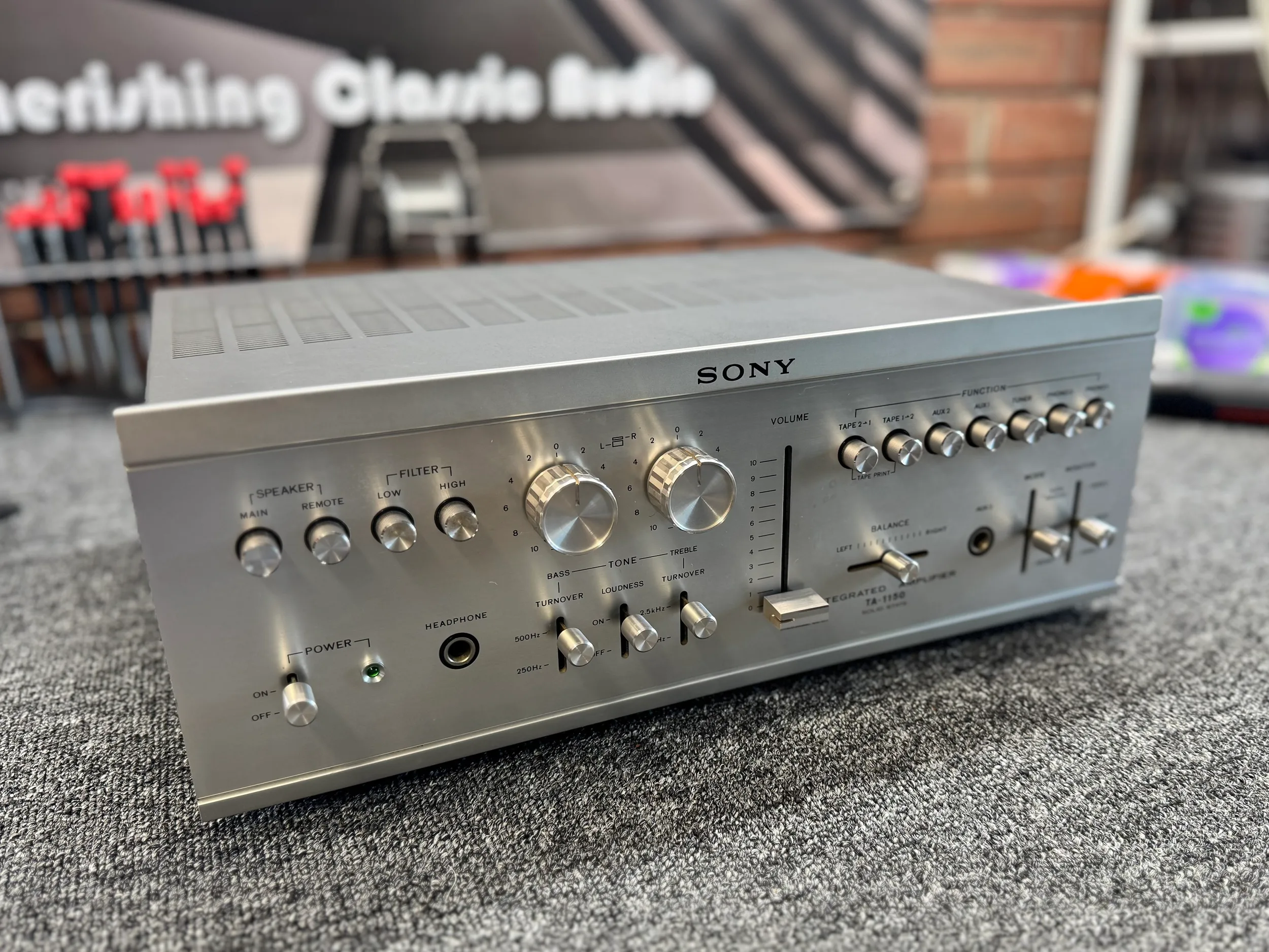 SONY TA-1150 ステレオアンプ シルバー Junk Sony TA-1150 Integrated Stereo Amplifier Silver Used