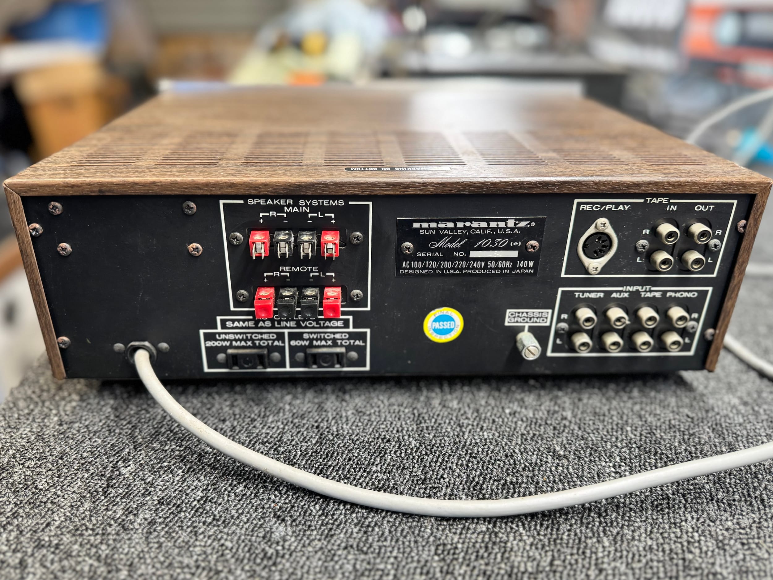 Sold Equipment Gallery 5 9 Marantz 1030