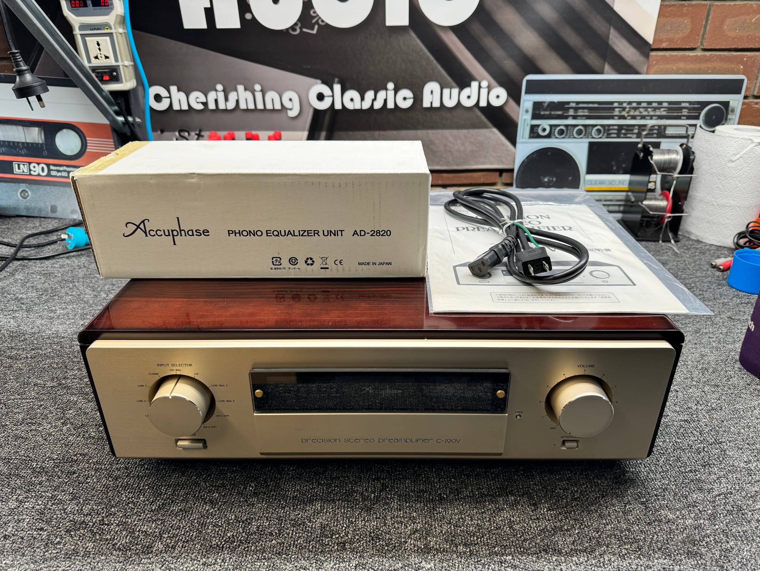 Astonishing Accuphase DP-90 CD Player Repair 4 Accuphase C-290V