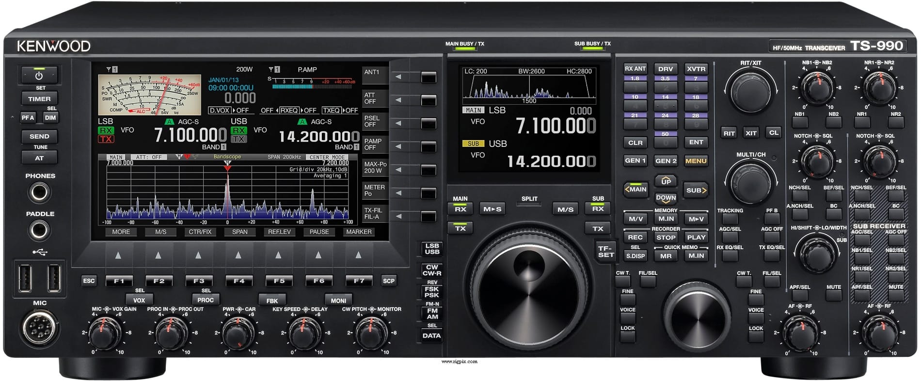 Amazing Kenwood R-5000 Shortwave Receiver! 4 Kenwood TS-990S