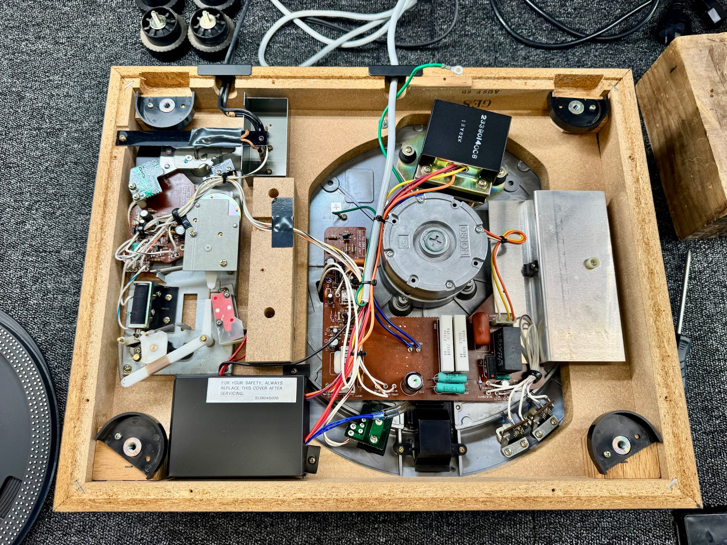 Gorgeous Denon DP-1200 Turntable Service 6 Denon DP-1200