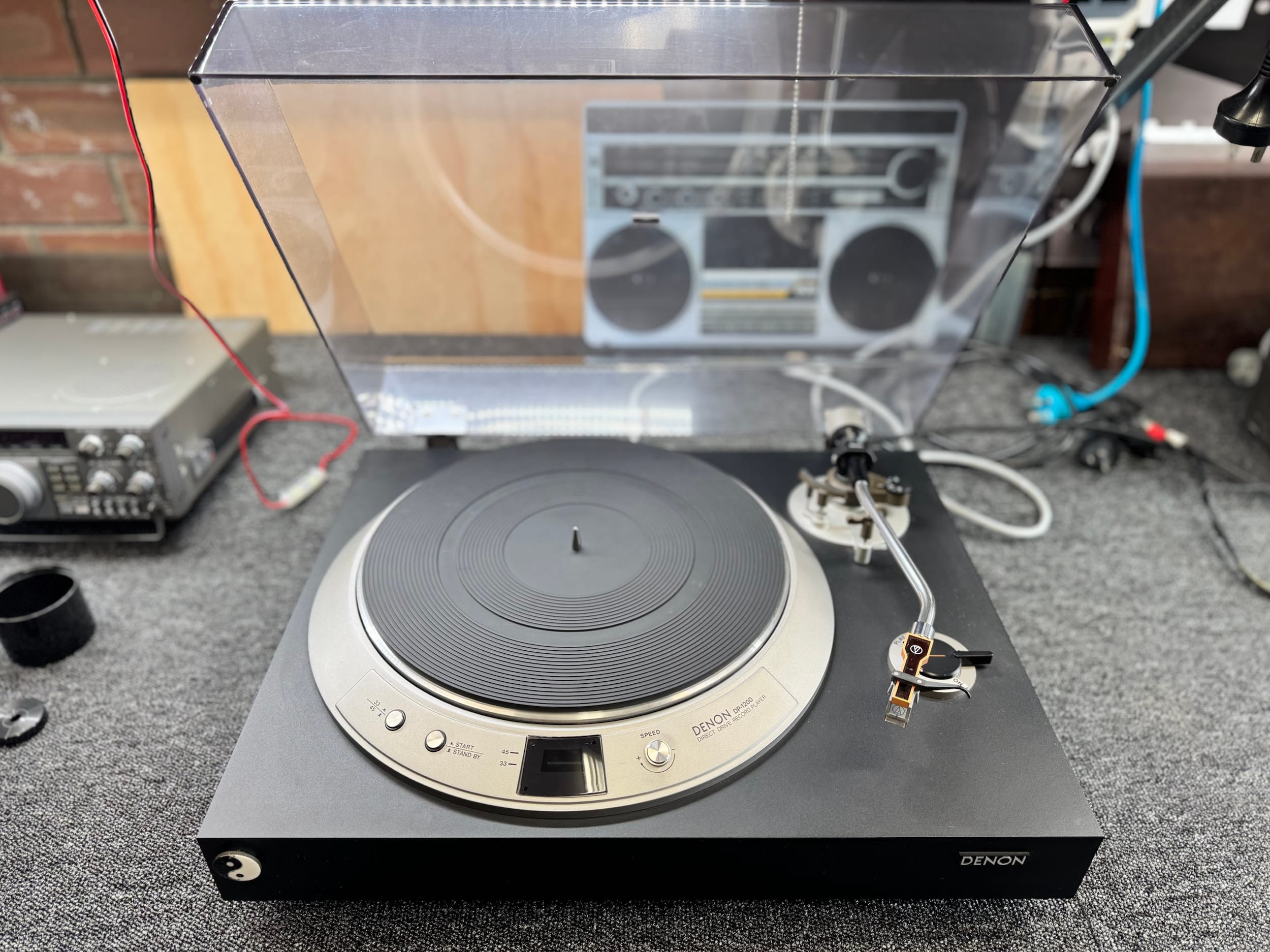 Gorgeous Denon DP-1200 Turntable Service 13 Denon DP-1200