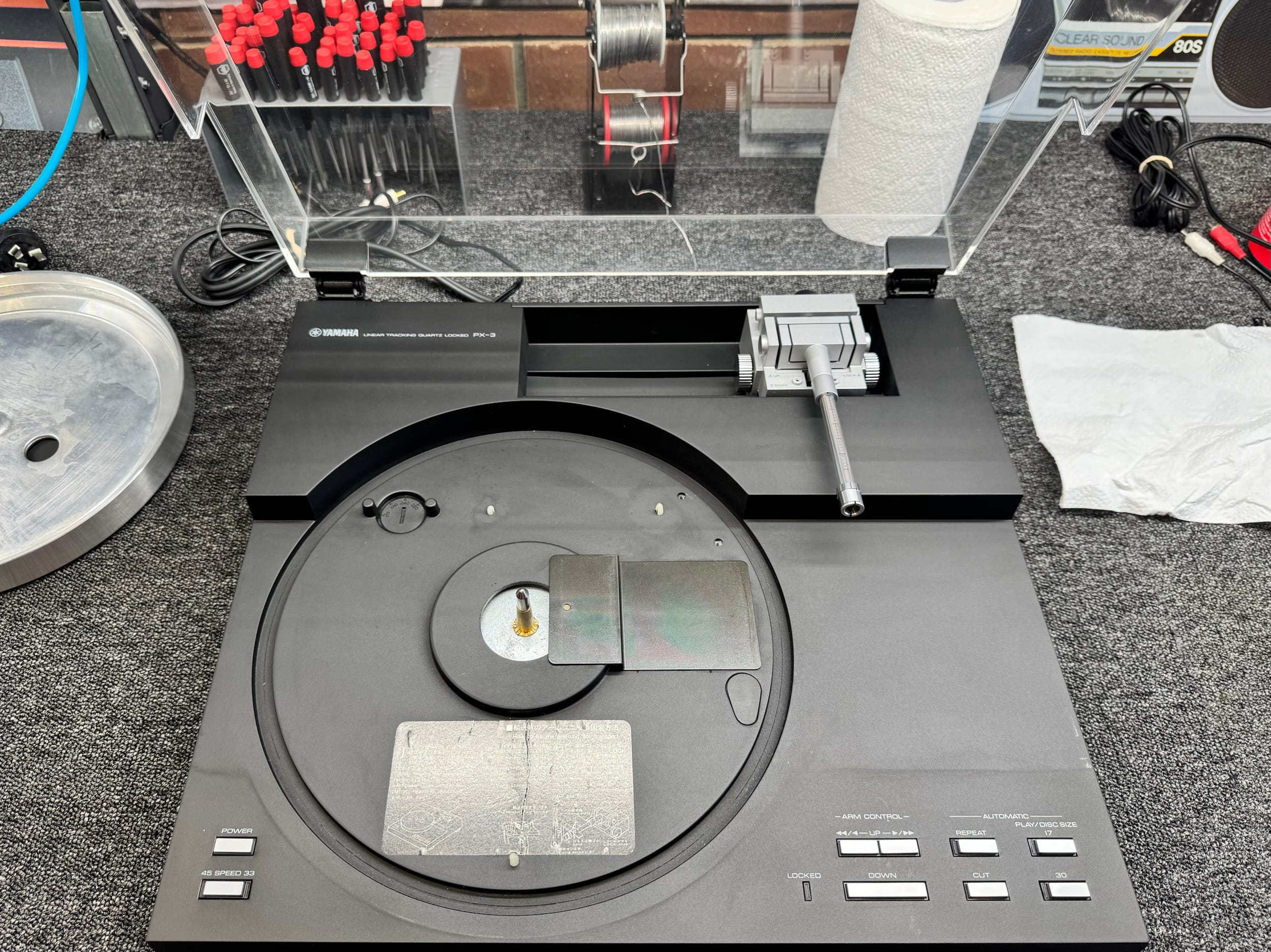 Stunning Rare Yamaha PX-3 Turntable Service 5 Yamaha PX-3