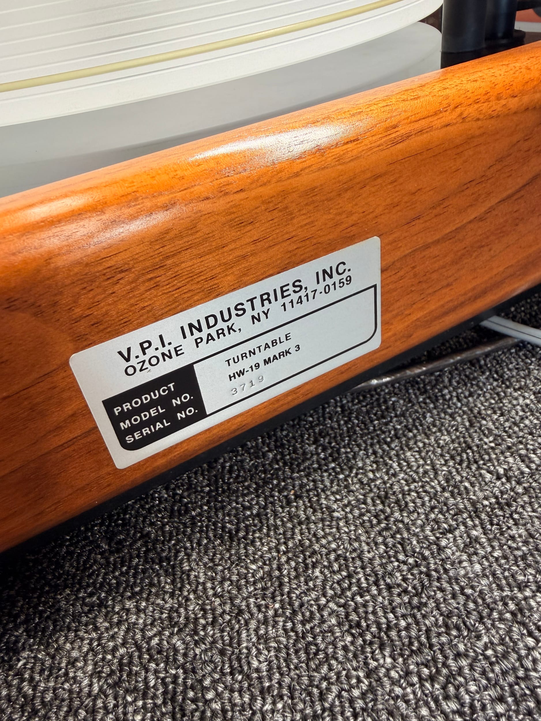 Lovely VPI HW-19 Mark 3 Turntable Repair 20 VPI HW-19 Mark 3